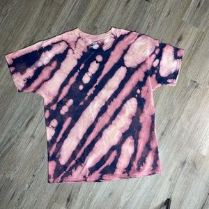 Tie - Dye Hanes blue and Salmon ,US Mens XL